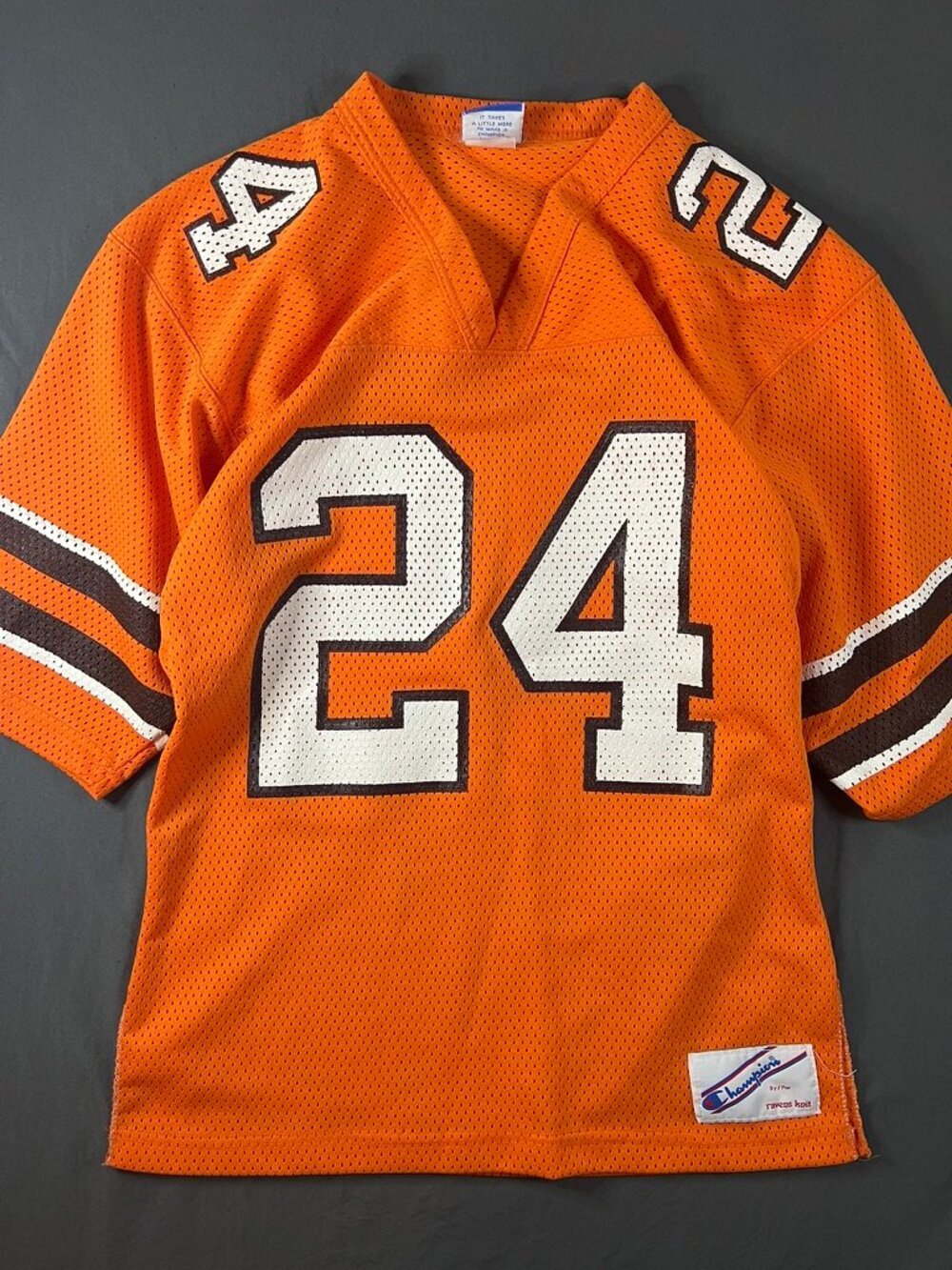 RARE Vintage BC Lions CFL Jersey 80s 90s Champion Tag ( MESH ) Size Medium #24